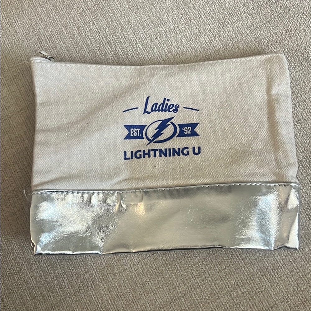 Silver and Cream Clutch